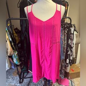 Allison Joy hot pink strappy summer dress